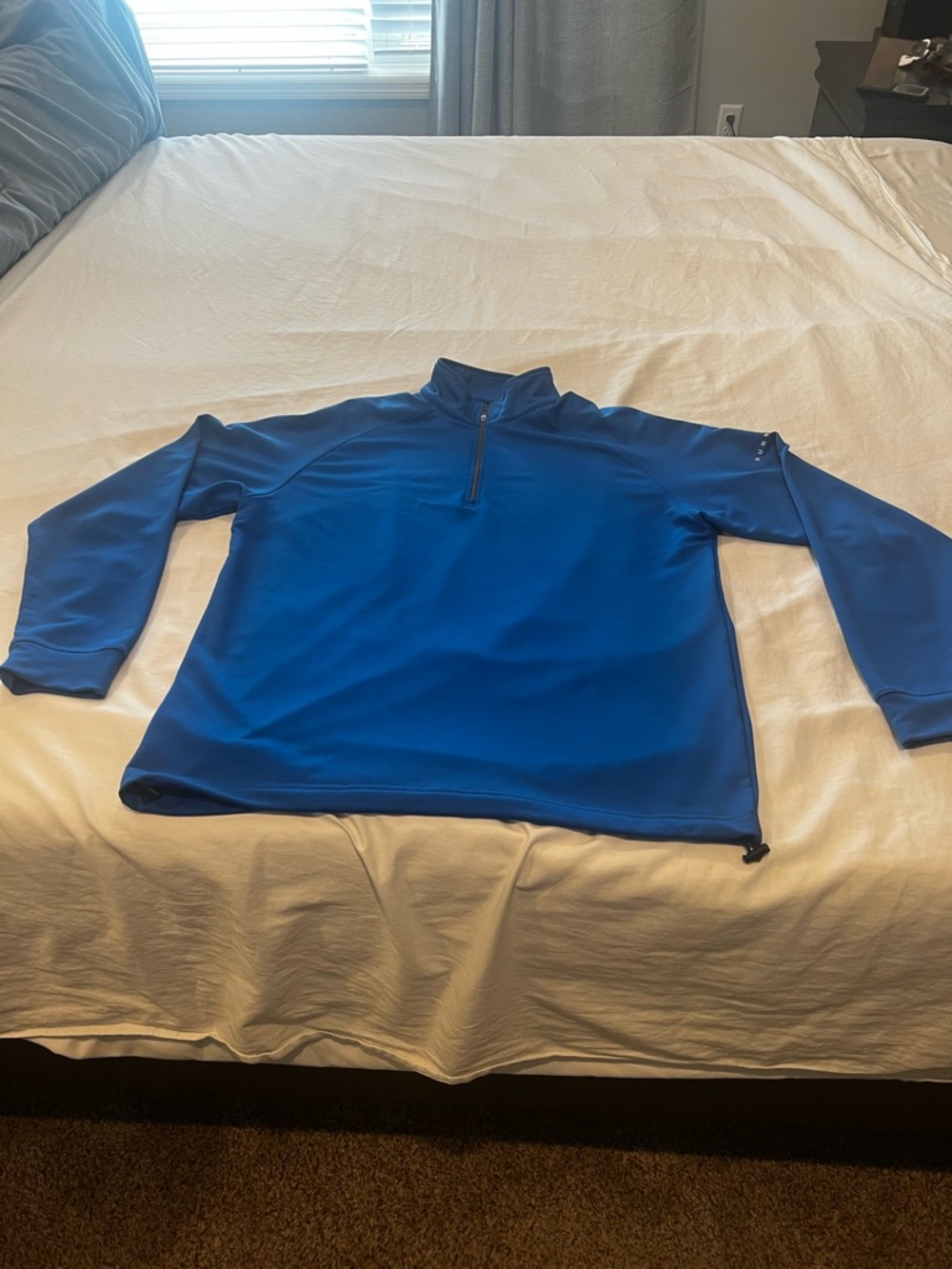 Dunning Golf Men's Quarter-Zip Performance Sweater - Blue